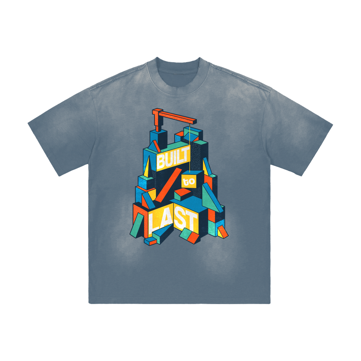 BUILT TO LAST Hand-Frayed Sunfade T-Shirt
