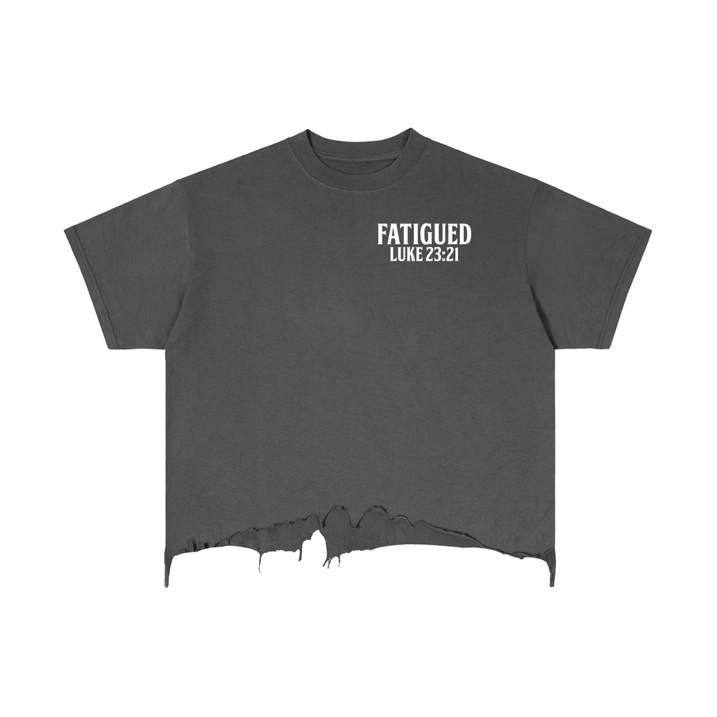 Fatigued Vintage Wash Boxy Distressed Hem T-Shirt – Rich Collectivez
