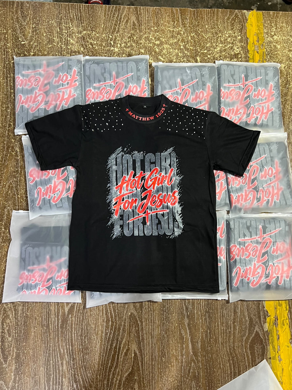 Hot girl for Jesus tee
