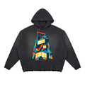 Built to Last Unisex Sunfade Ripped Boxy Hoodie