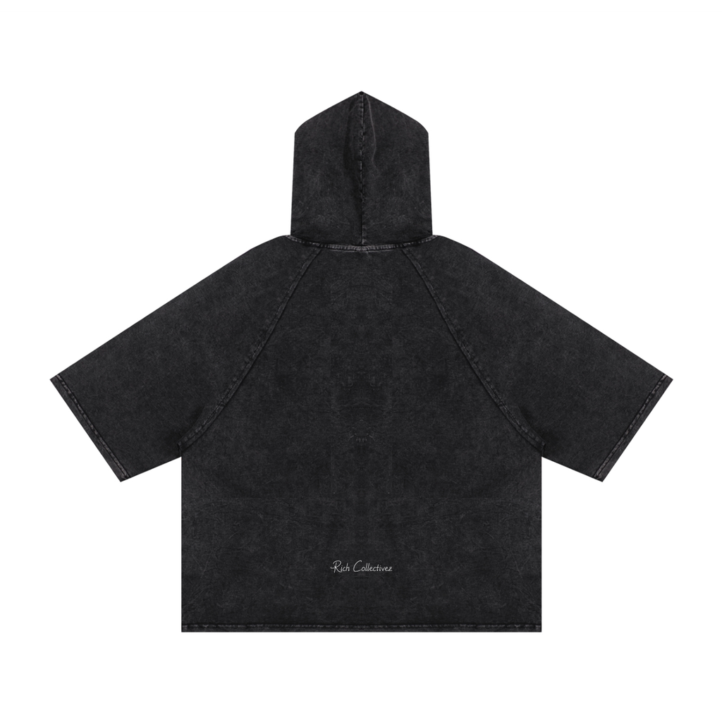 High Thoughts Snow Washed Hooded Boxy T-Shirt