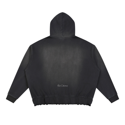 Built to Last Unisex Sunfade Ripped Boxy Hoodie