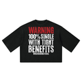 Single with Tight Benefitz Unisex Waffle Boxy T-Shirt