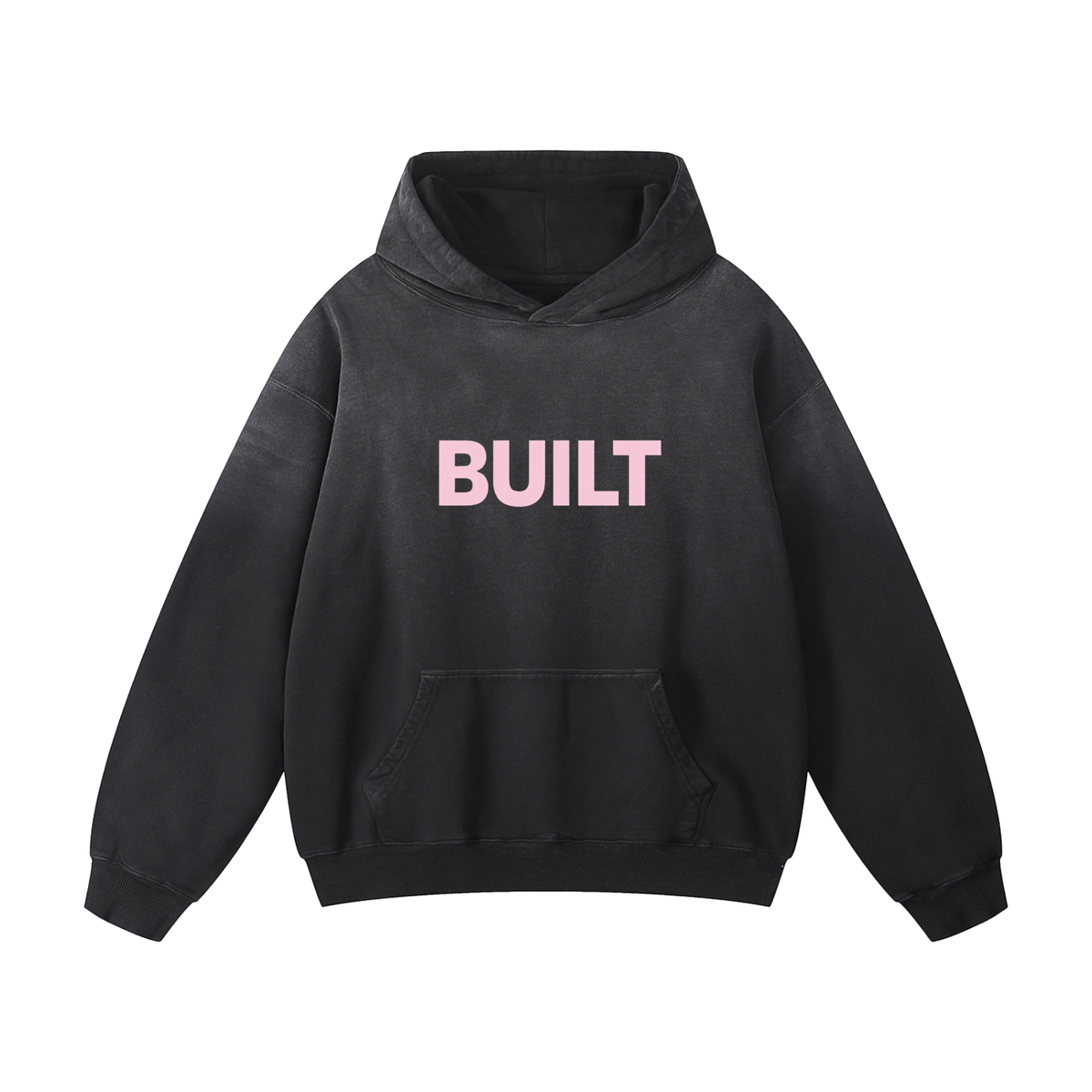 "Built" Heavyweight Sunfade Oversized Hoodie