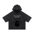 High Thoughts Snow Washed Hooded Boxy T-Shirt